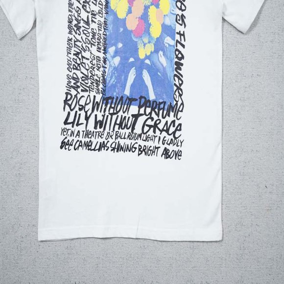 STUSSY Rear Logo Bouquet T-Shirt - White Short Sleeve - Picture 4 of 13